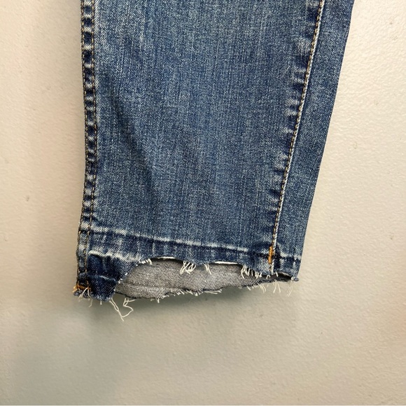 NWT Madewell Womens Curvy High Rise Skinny Jeans Distressed Sz 32 Denim Blue - Picture 6 of 16